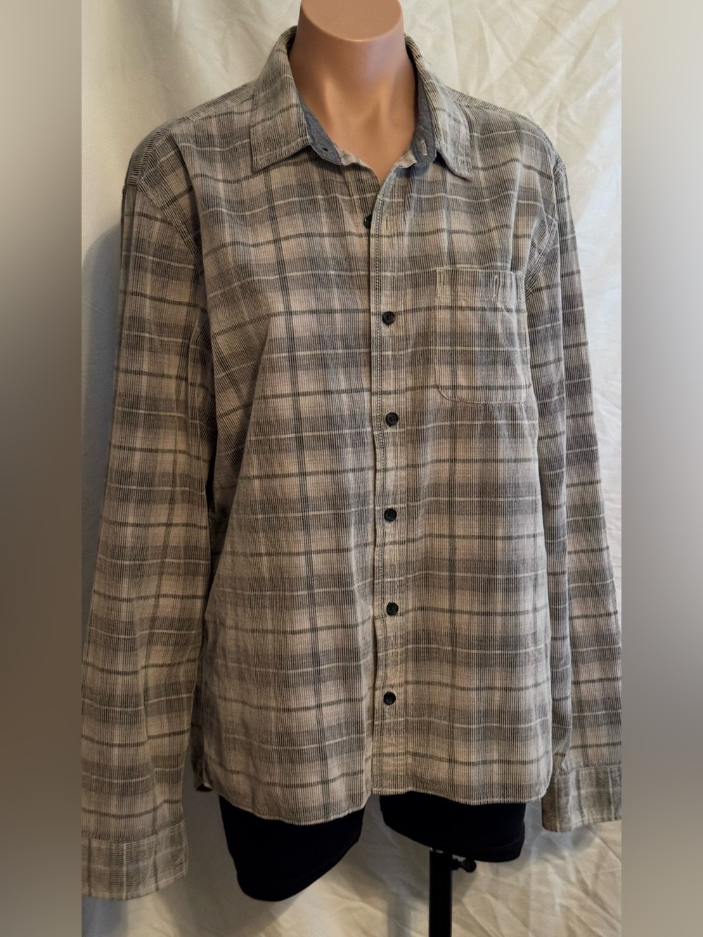 Copper & Oak Legacy Striped Button-Up Shirt - Grays